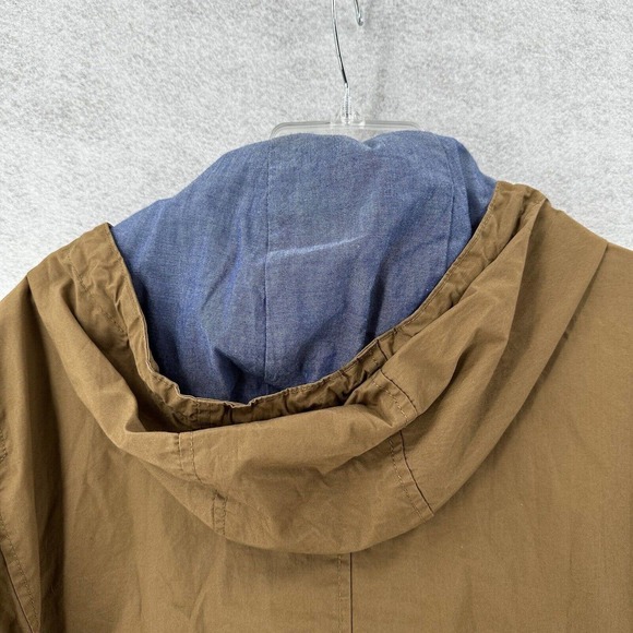 Meters/Bonwe Jacket Mens XXL‎ Full Zip Tan Brown Hooded Pockets Lined 185/104B - Picture 11 of 14